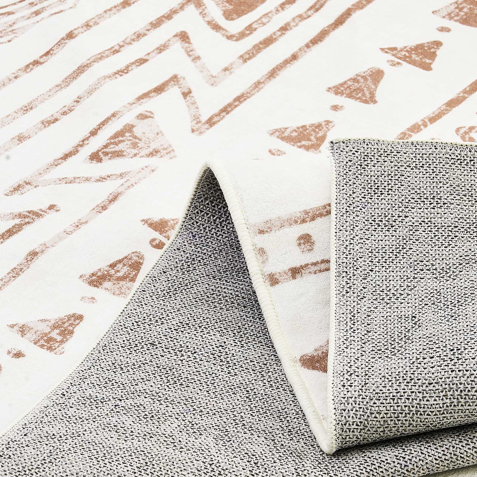 Large Area Rug 5 X 7 Ft Anti-Skid And Tear-Resistant Floor Mat Modern Beige_maomaolike.com